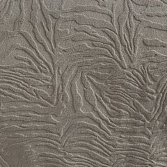 Komplet pościeli beżowa FLANO z welwetu z wytłaczanym wzorem liści palmy Eurofirany - 220 x 200 cm - beżowy 3