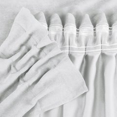 Zasłona Dora z tkaniny o welurowej strukturze Eurofirany - 120 x 120 cm - biały 3
