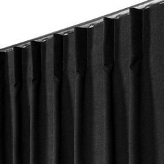 Zasłona Dora z tkaniny o welurowej strukturze Eurofirany - 200 x 260 cm - czarny 6
