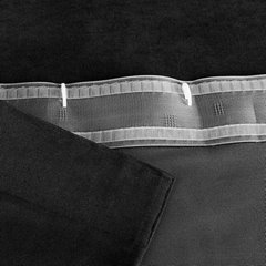 Zasłona Dora z tkaniny o welurowej strukturze Eurofirany - 180 x 240 cm - czarny 2
