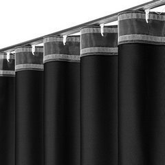 Zasłona Dora z tkaniny o welurowej strukturze Eurofirany - 180 x 240 cm - czarny 7