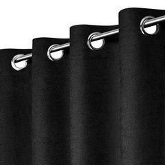 Zasłona jednokolorowa Dora z tkaniny o welurowej strukturze Eurofirany - 260 x 260 cm - czarny 6
