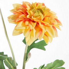 Kwiat sztuczny dekoracyjny DALIA żółty Eurofirany - ∅ 12 x 57 cm - żółty 2