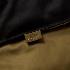 Komplet pościeli EVA 09 z makosatyny bawełnianej zdobiona ozdobną subtelną tasiemką welwetową i haftowanym logo Ewa Minge Eurofirany - 160 x 200 cm - czarny 7