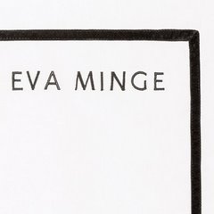 Komplet pościeli EVA 09 z makosatyny bawełnianej zdobiona ozdobną subtelną tasiemką welwetową i haftowanym logo Ewa Minge Eurofirany - 220 x 200 cm - biały 4