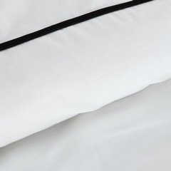 Komplet pościeli EVA 09 z makosatyny bawełnianej zdobiona ozdobną subtelną tasiemką welwetową i haftowanym logo Ewa Minge Eurofirany - 220 x 200 cm - biały 5