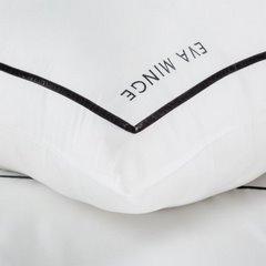 Komplet pościeli EVA 09 z makosatyny bawełnianej zdobiona ozdobną subtelną tasiemką welwetową i haftowanym logo Ewa Minge Eurofirany - 220 x 200 cm - biały 6