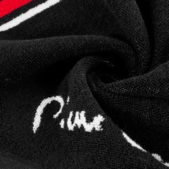 Ręcznik z kolekcji Pierre Cardin zdobiony kontrastowymi paseczkami Eurofirany - 50 x 90 cm - czarny 4