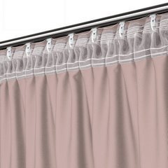 Zasłona jednokolorowa Dora z tkaniny o welurowej strukturze Eurofirany - 300 x 260 cm - różowy 7