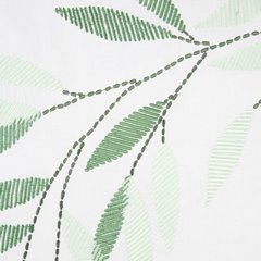 Komplet pościeli biały HAFT z satyny bawełnianej z haftowanym wzorem liści Eurofirany - 220 x 200 cm - biały 3