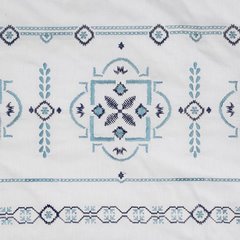 Komplet pościeli białej HAFT z satyny bawełnianej i haftowanym wzorem Greckim Eurofirany - 160 x 200 cm - biały 3