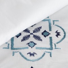 Komplet pościeli białej HAFT z satyny bawełnianej i haftowanym wzorem Greckim Eurofirany - 220 x 200 cm - biały 4