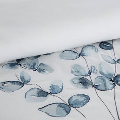 Komplet pościeli biały HAFT z satyny bawełnianej z haftowanym wzorem liści Eurofirany - 160 x 200 cm - biały 4