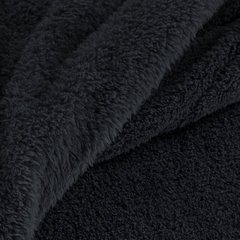 Narzuta-Koc na fotel LORI jednokolorowy z polaru Design 91 - 70 x 160 cm - czarny 6