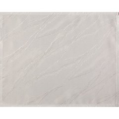 Komplet 4 szt. serwetek SUZANA zdobione marmurowym wzorem, PLAMOODPORNE Eurofirany - 30 x 40 cm - biały 1