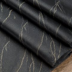 Obrus SUZANA zdobiony marmurowym wzorem, PLAMOODPORNY Eurofirany - 140 x 180 cm - czarny 5