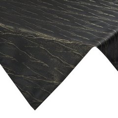 Obrus SUZANA zdobiony marmurowym wzorem, PLAMOODPORNY Eurofirany - 85 x 85 cm - czarny 1