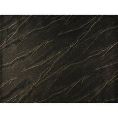 Komplet 4 szt. serwetek SUZANA zdobione marmurowym wzorem, PLAMOODPORNE Eurofirany - 30 x 40 cm - czarny 1