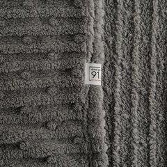 Koc LISA zdobiony żąkardowym wzorem Design 91 - 130 x 170 cm - stalowy 7