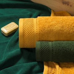 Ręcznik Carlo Eurofirany Premium 50x90 ciemnozielony - 50 X 90 cm - zielony 7