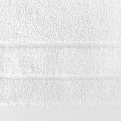 Ręcznik kąpielowy Damla z welwetową bordiurą Eurofirany - 70 x 140 cm - biały 3