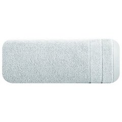 Ręcznik kąpielowy Damla z welwetową bordiurą Eurofirany - 50 x 90 cm - jasnoszary 2
