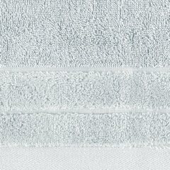 Ręcznik kąpielowy Damla z welwetową bordiurą Eurofirany - 70 x 140 cm - jasnoszary 3