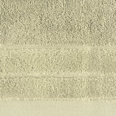 Ręcznik kąpielowy Damla z welwetową bordiurą Eurofirany - 70 x 140 cm - beżowy 3