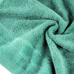 Ręcznik kąpielowy Damla z welwetową bordiurą Eurofirany - 50 x 90 cm - miętowy 4