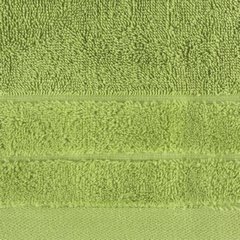 Ręcznik kąpielowy Damla z welwetową bordiurą Eurofirany - 50 x 90 cm - oliwkowy 3