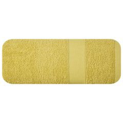 Miękki chłonny ręcznik kąpielowy musztardowy 70x140 - 70 X 140 cm - musztardowy 2